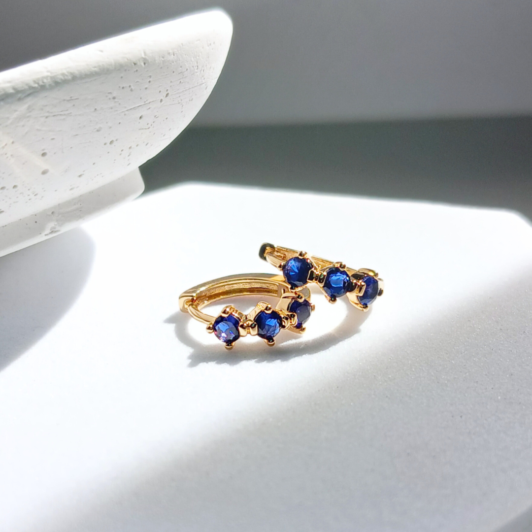 Hoops Birthstone Earrings